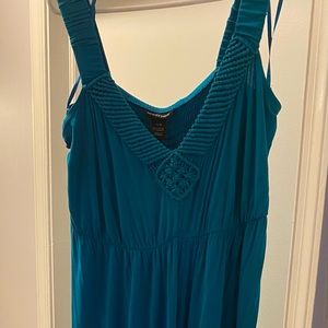 Lane Bryant teal Maxi dress size 14/16